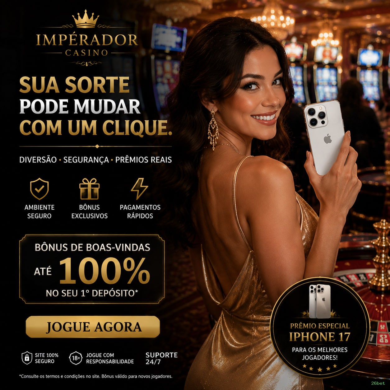 Login rápido no app 26bet
